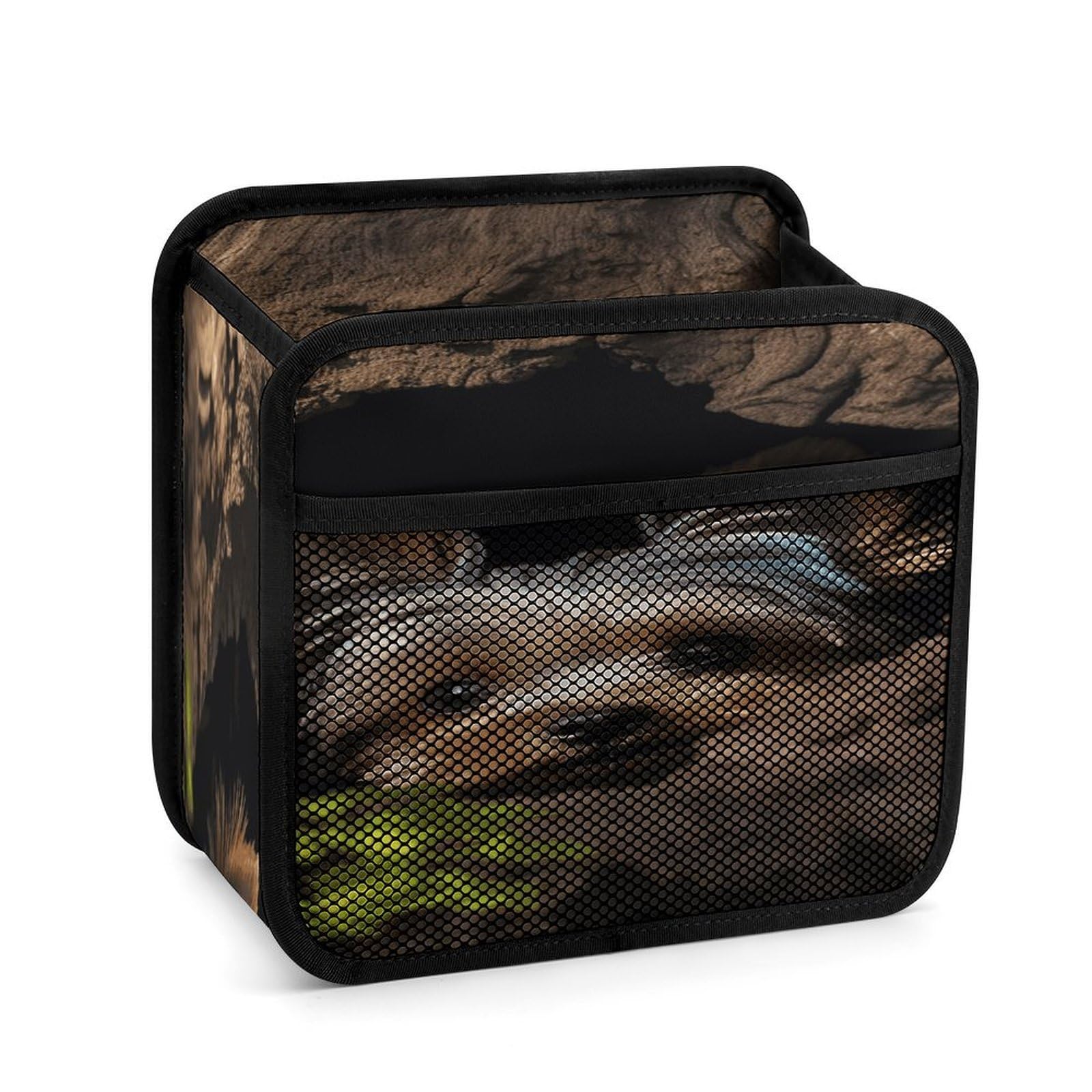 Btcowzrv Style A Little Yorkshire Terrier Nestled In A Tree Hole Car Seat Back Organizer, Pu Leather Hanging Backseat Car Organizer With Elastic Mesh Pocket, Storage Bag For Most Vehicles