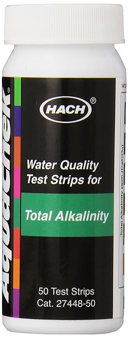 Hach 2744850 Total Alkalinity Test Strips, 0-240 mg/L