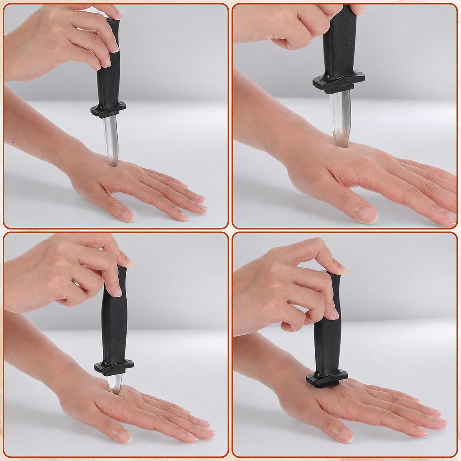2Pcs Retractable Fake Knife Halloween Fake Dagger Joke Prank Props image 4