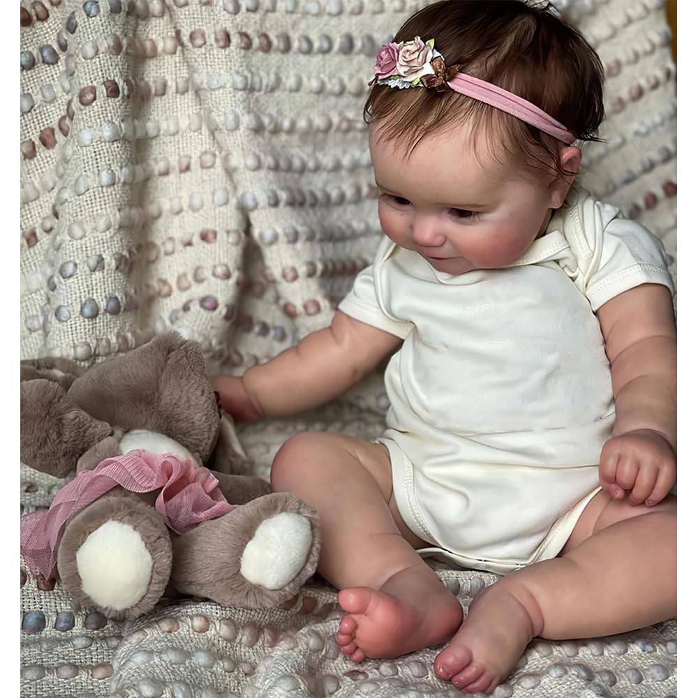 Reborn-Baby Dolls 20 Cali 55 cm Reborns Lalka Miękki silikon realistyczny winylowy Baby Lalki Reborn Kobiety Chłopcy I Dziewczęta Prezent Zabawka Reborn Kobieta Z Akcesoriami