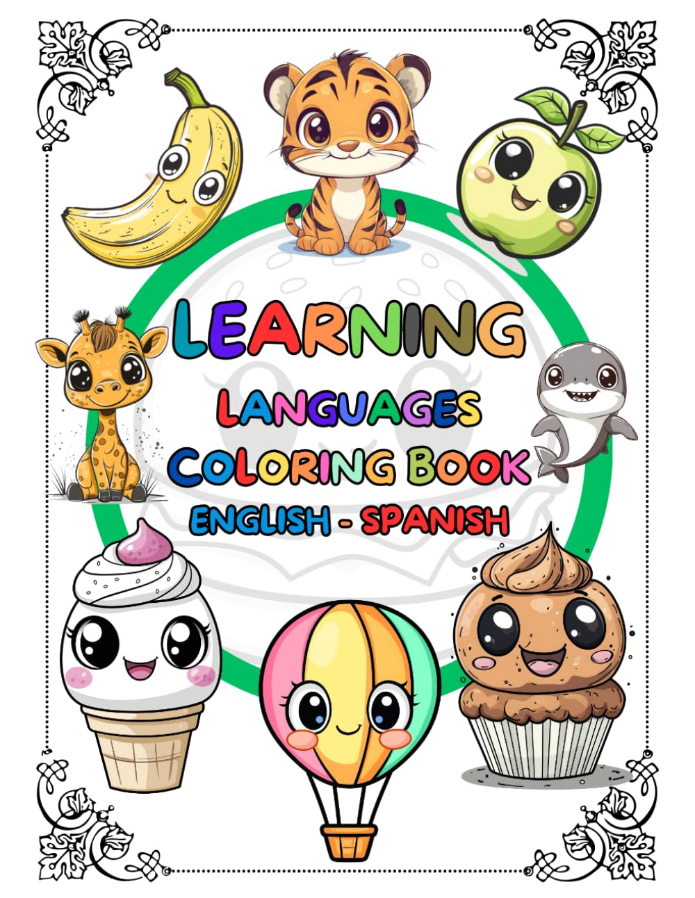 Learning Languages Coloring Book, English - Spanish