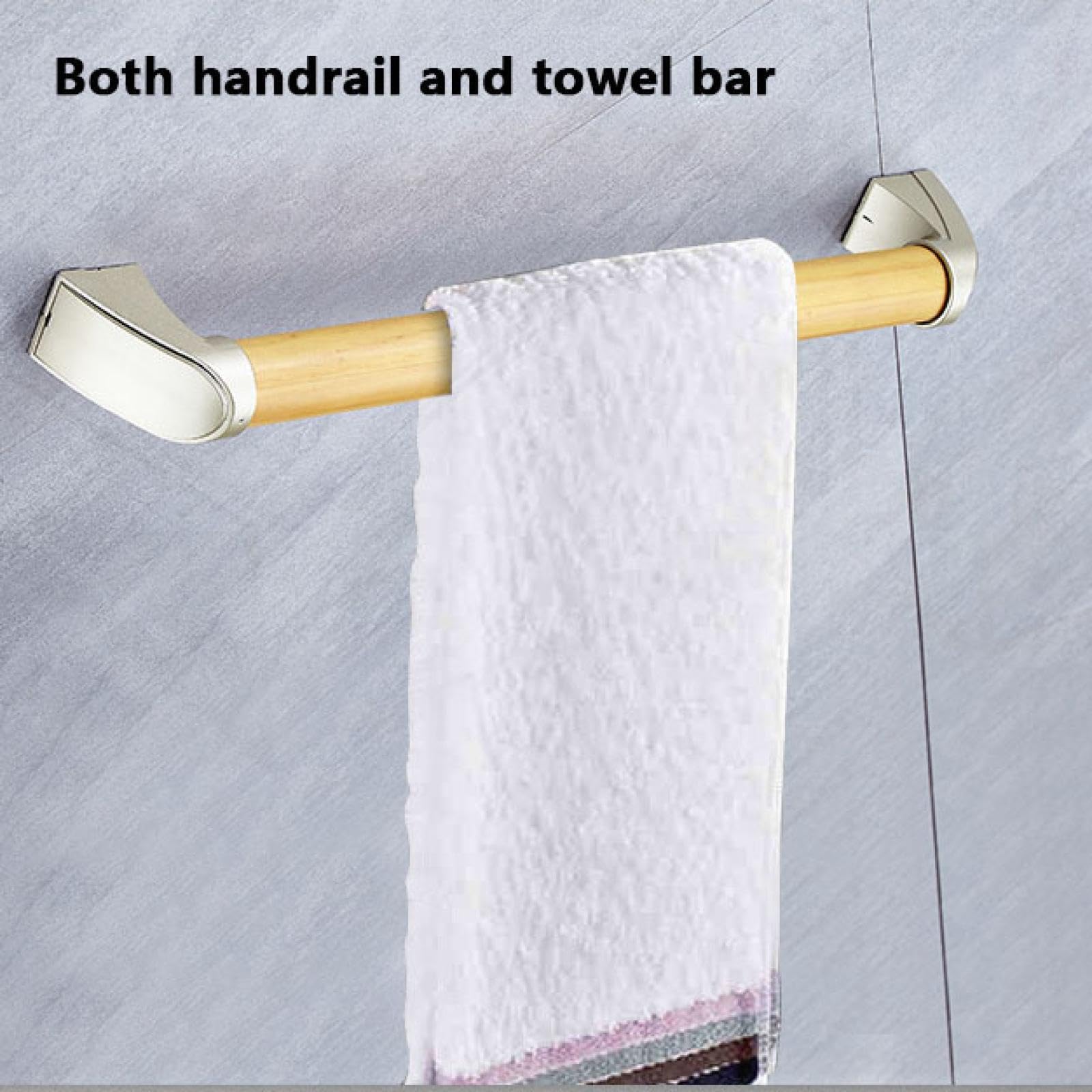OWKAY Barandilla de Seguridad de baño de Madera Maciza para Personas Mayores Barra de baño sin barreras Rampa de Inodoro Antideslizante