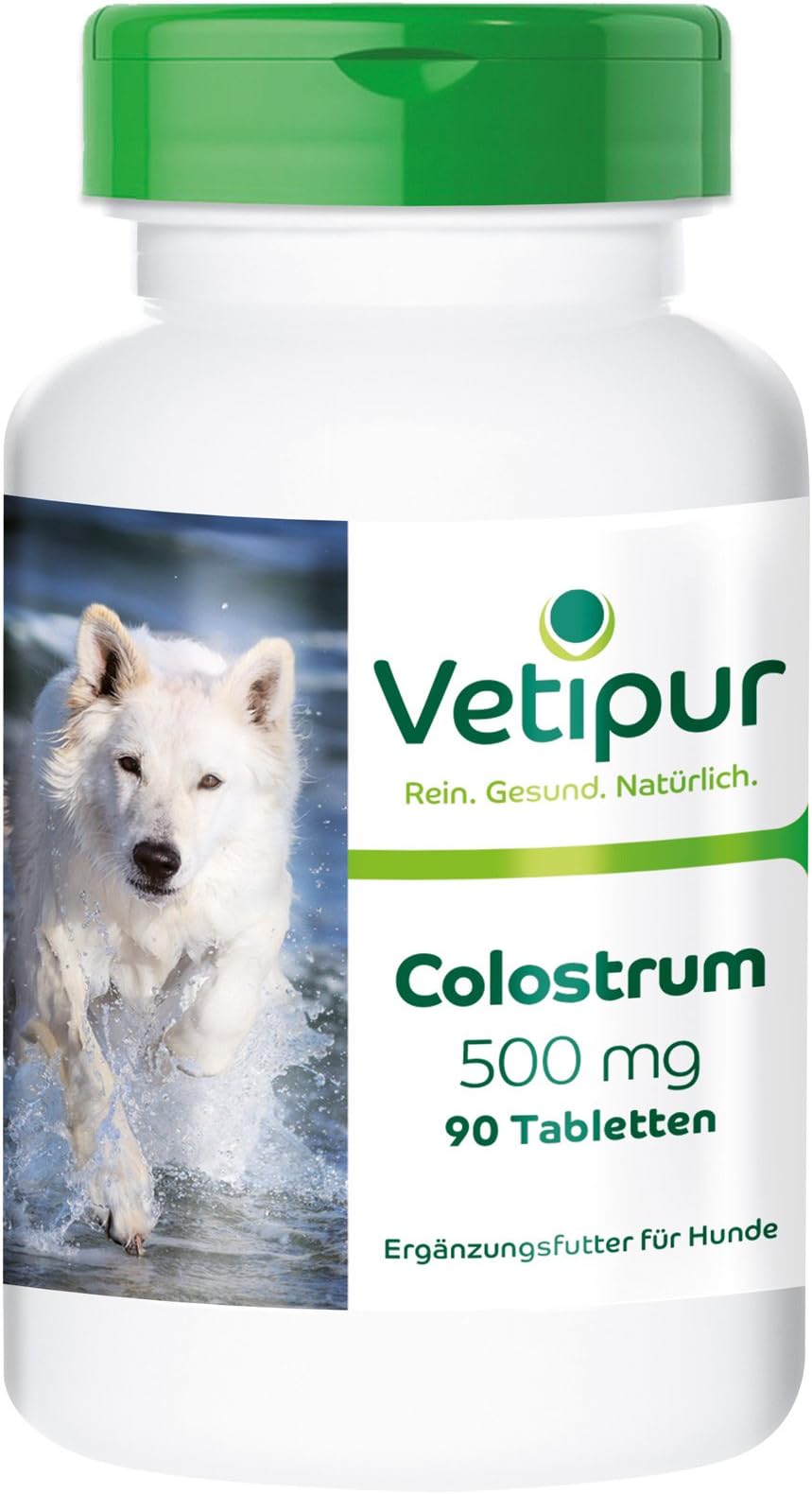 Fairvital | Vetipur Colostrum 500mg, Feed Supplement for Dogs, 90 Tablets