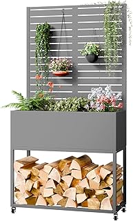 Metal Planter Box with Trellis,67