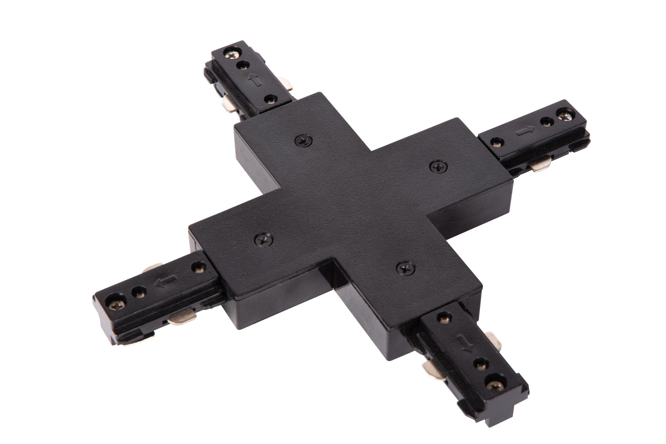 Lucide Track X-Connector - 1-Circuit Track Lighting System - Black (Extension)