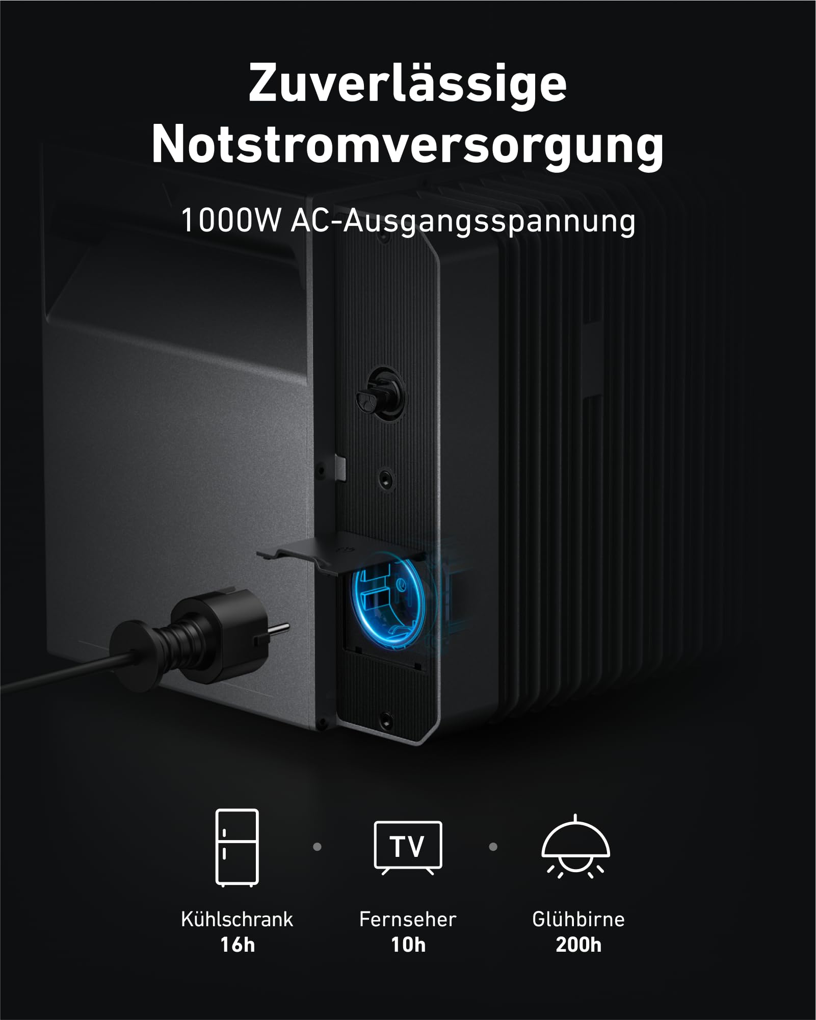 Anker SOLIX Balkonkraftwerk mit Speicher (1780W | 1600Wh), Solarbank 2 E1600 Pro (1600Wh), 4 Bifaziales Solarpanel (445W), Bodenhalterungen, 4 MPPT, 9,6kWh Kapazität, Plug & Play