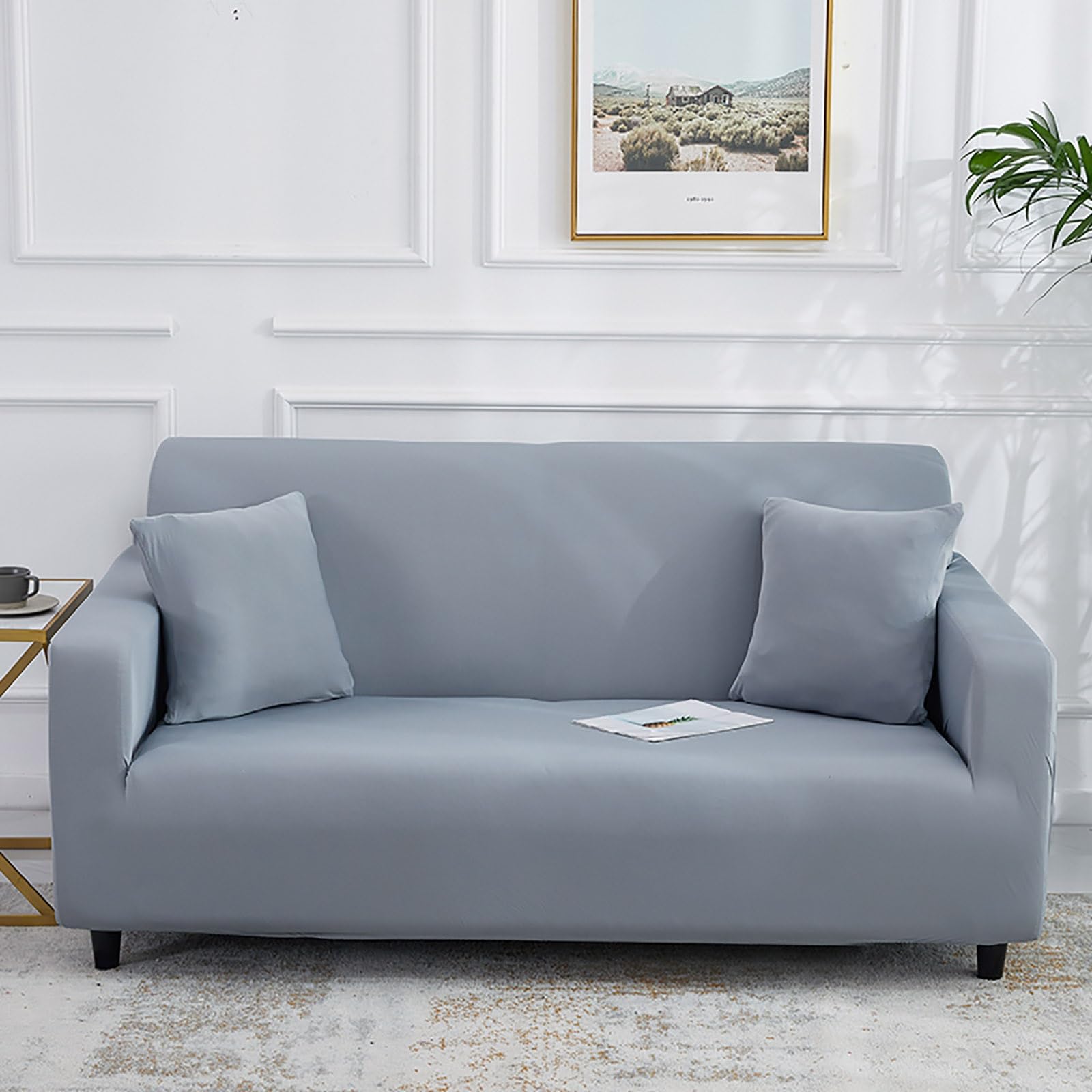 Housse de canapé extensible 2 places protection complète salon
