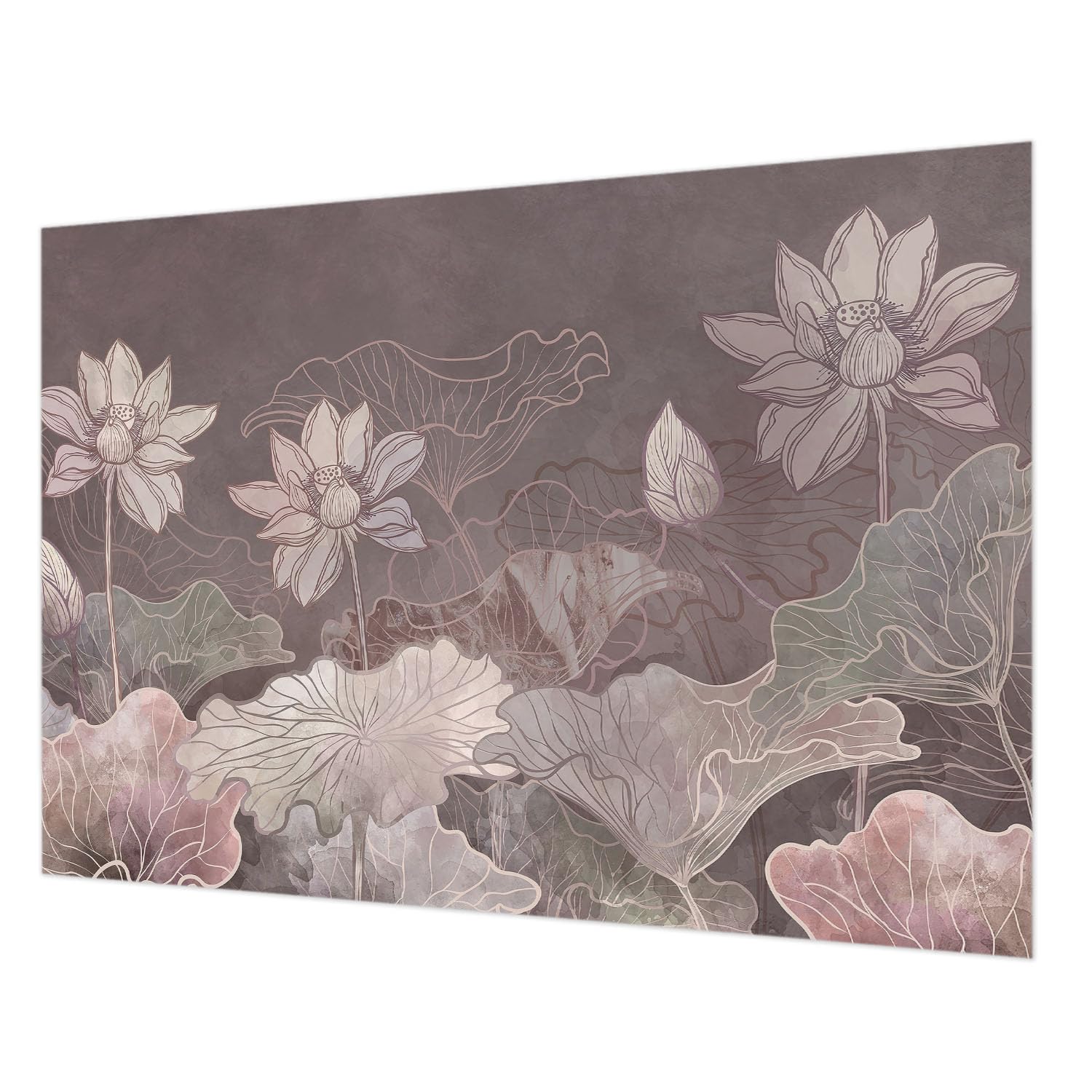 Papier Peint Mural Intissé Pose Facile Botanique Paisible 312x219 cm