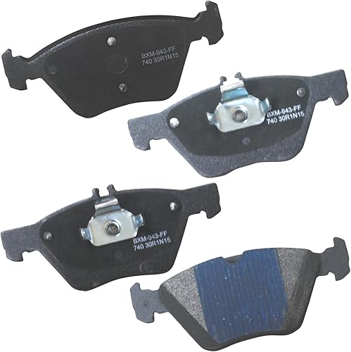 Vista 120 de Bendix Premium SBM8 - Pastillas de freno semimetálicas Premium para modelos seleccionados Buick Special, Camaro, Corvette, Phaeton, Olds F85, Vista