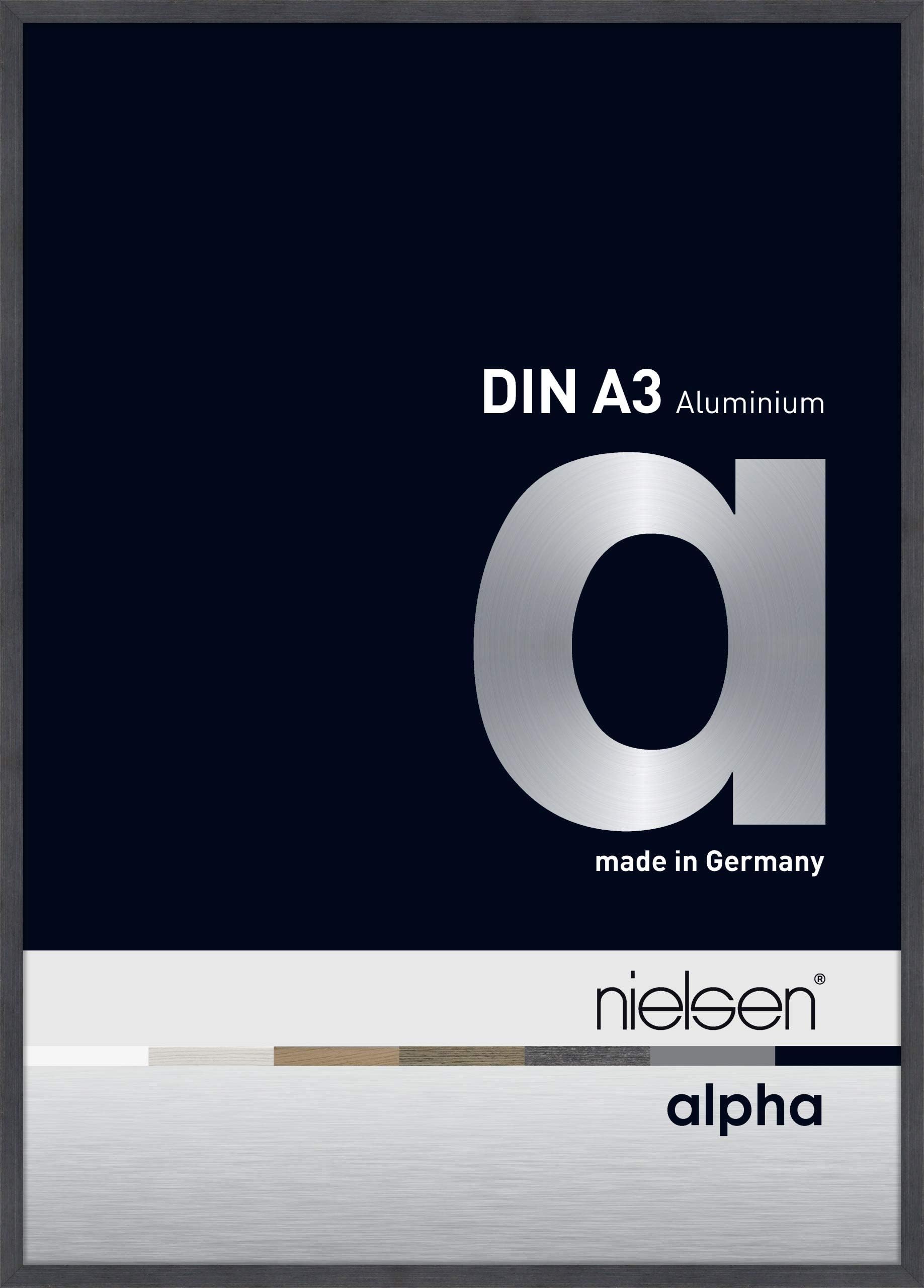 nielsen aluminium picture frame Alpha, 29,7x42 cm, (A3) Grey