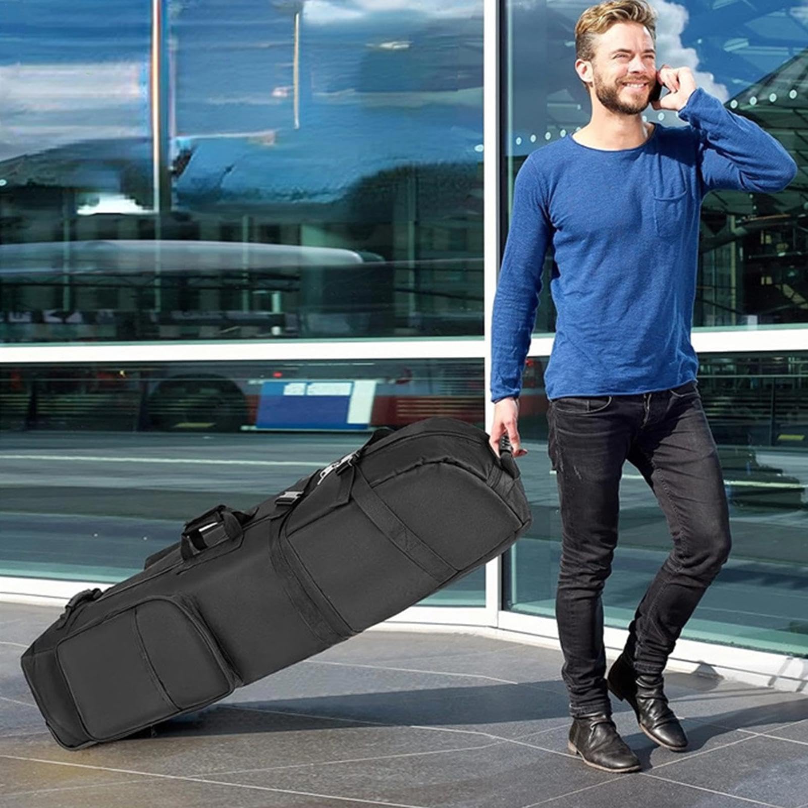 Borsa Da Viaggio Da Golf Per Compagnia Aerea - Custodia Pieghevole Resistente Con Ruote | Leggera Borsa Da Golf Volante Per Donna E Uomo