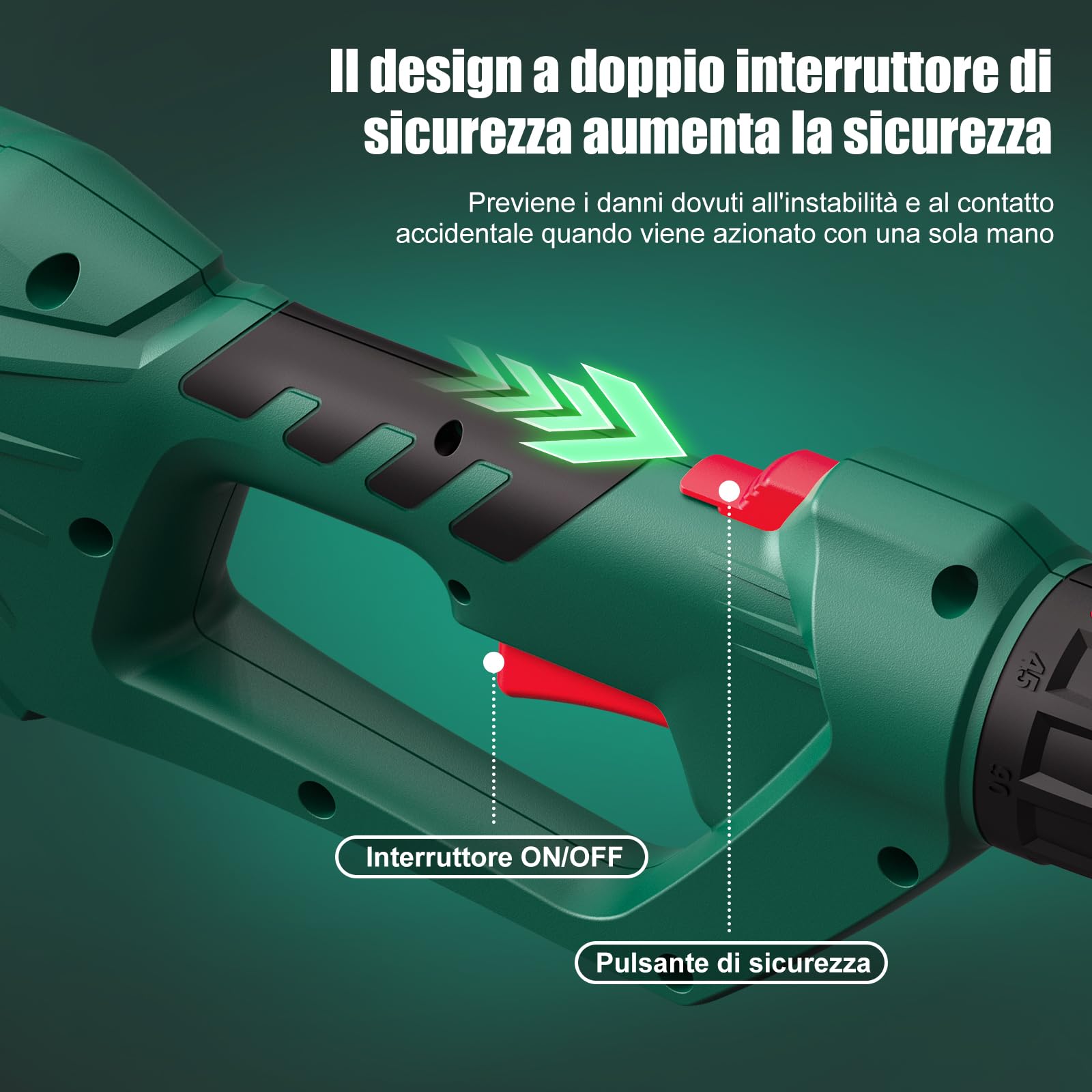 HYCHIKA Troncarami telescopici leggeri, Tagliasiepi Telescopico Elettrico 900W, Tagliasiepe Elettrico, Taglia Siepe Telescopica, Allungabile 200-250 cm, Lame Dual Action,