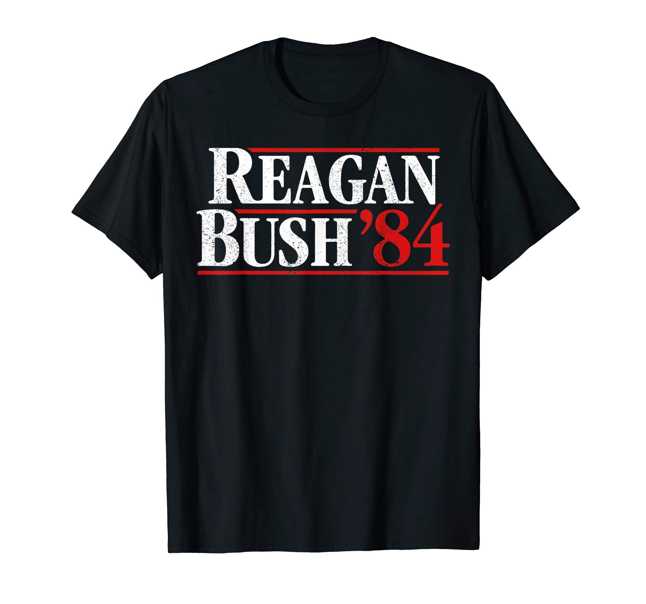 Reagan Bush '84 Ronald Reagan George Bush Campaign T-Shirt