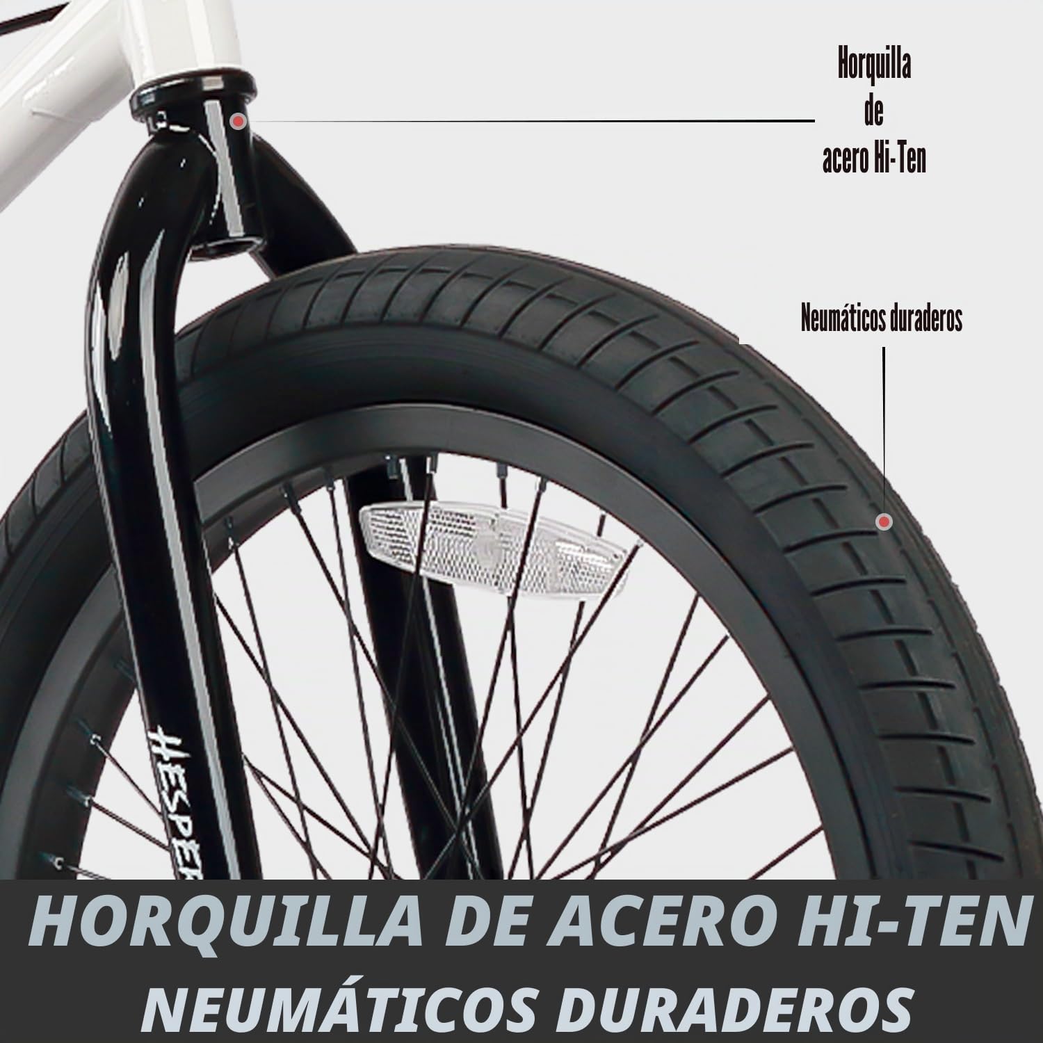 AVASTA Hesper Bicicleta infantil de 20 pulgadas Freestyle BMX para 6, 7, 8, 9, 10, 11, 12, 13, 14 años, niños y principiantes, blanco