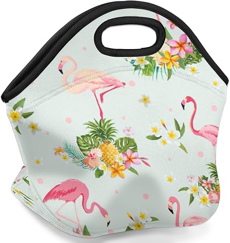 Miniatura 9 de Bolsa de almuerzo de neopreno con patrón de erizo, reutilizable, aislada, suave, ligera, para mujeres, hombres, trabajo, oficina, bolsas lavables