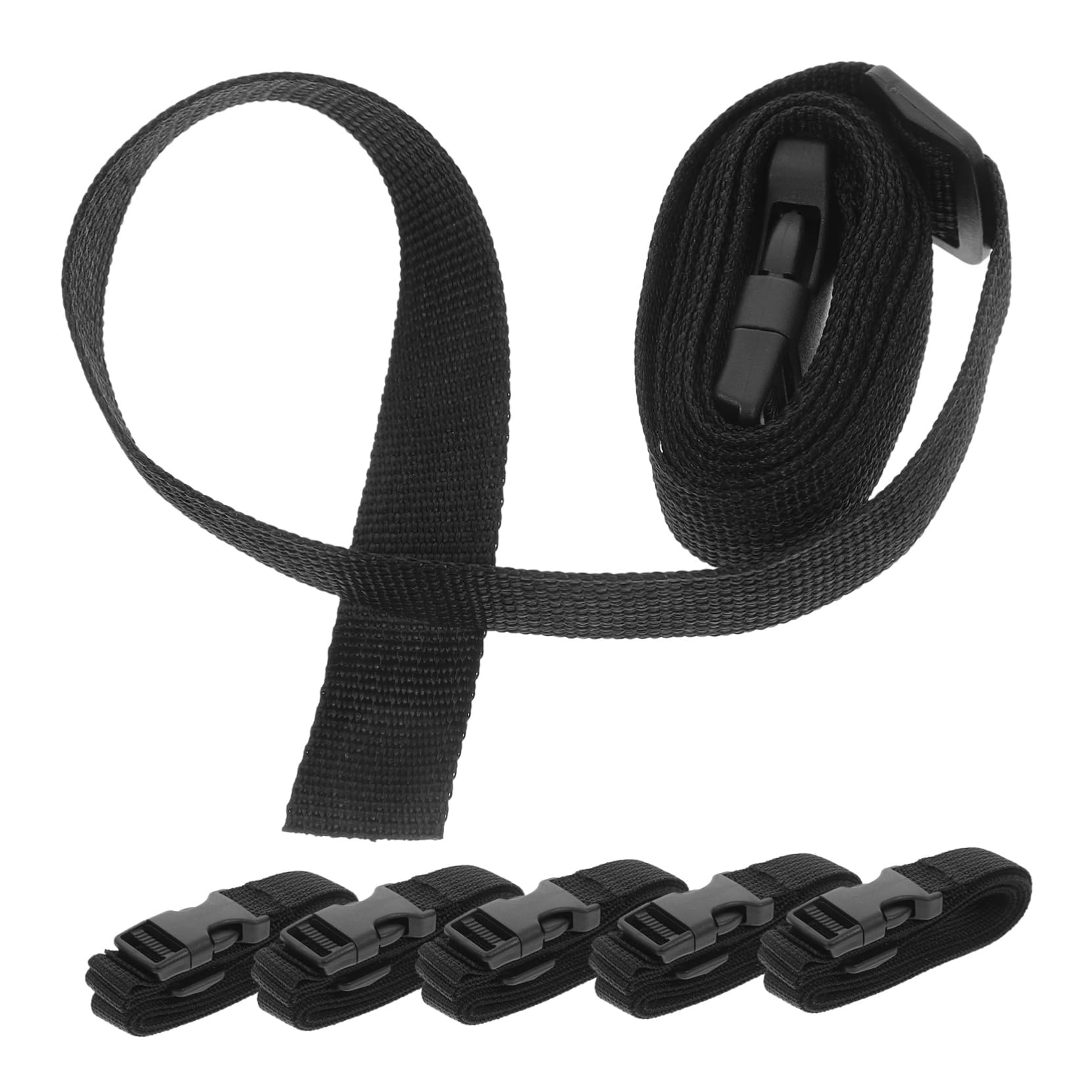 OSALADI 6piezas Correas Ajustables De Nylon Hebilla para Mochila y Equipaje Extensores De Rápida y Sujeción