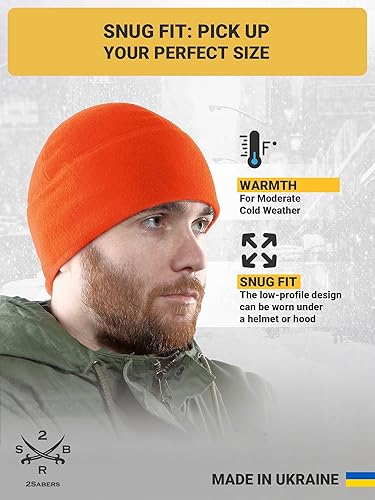 Miniatura 3 de 2SBR 2SABERS Gorro de invierno cálido de forro polar para hombre, gorro táctico militar del ejército