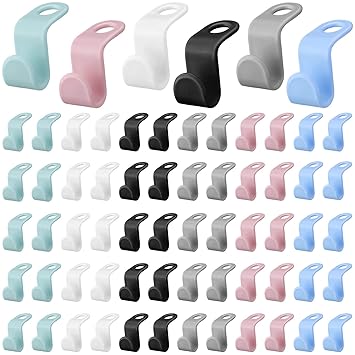 300 Pcs Clothes Hanger Connector Hooks Hanger Extender Clips Heavy Duty Cascading Hangers Plastic Hanger Hooks Space Saver for Closet Space Saving Connection Hooks Coat Outfit Organizer, 6 Colors