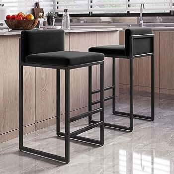 Sgabello Alto Sgabelli Da Bar Con Seduta Marmorizzata