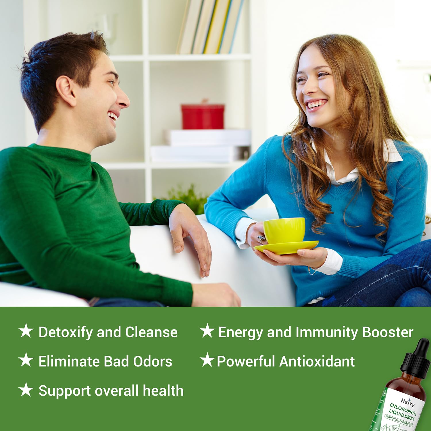 Heivy Chlorophyll Liquid Drops 50mg, 2 fl oz, Natural Flavor — Amazon image 6