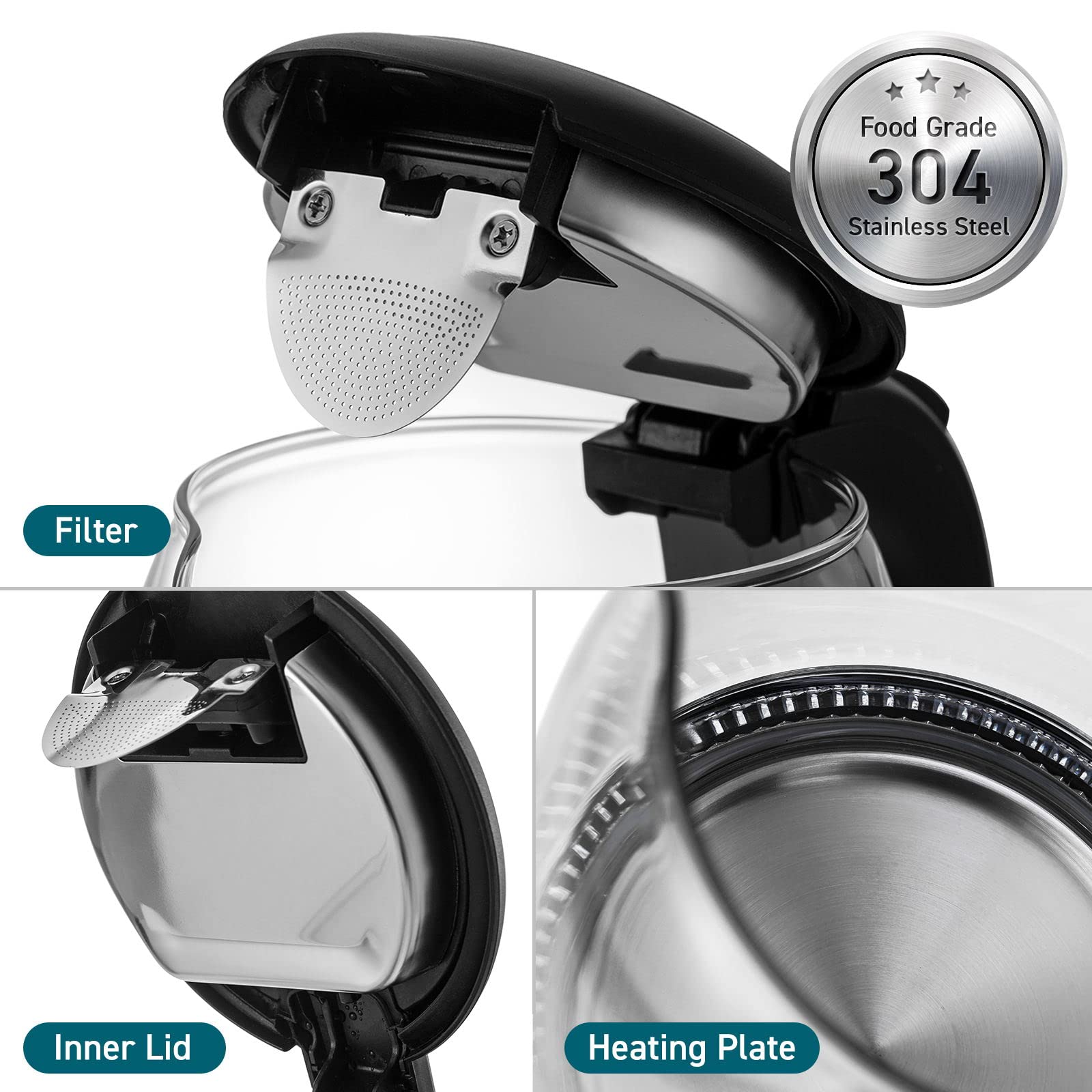 Buy COSORI Electric Kettle for Boiling Water, Stainless Steel Filter