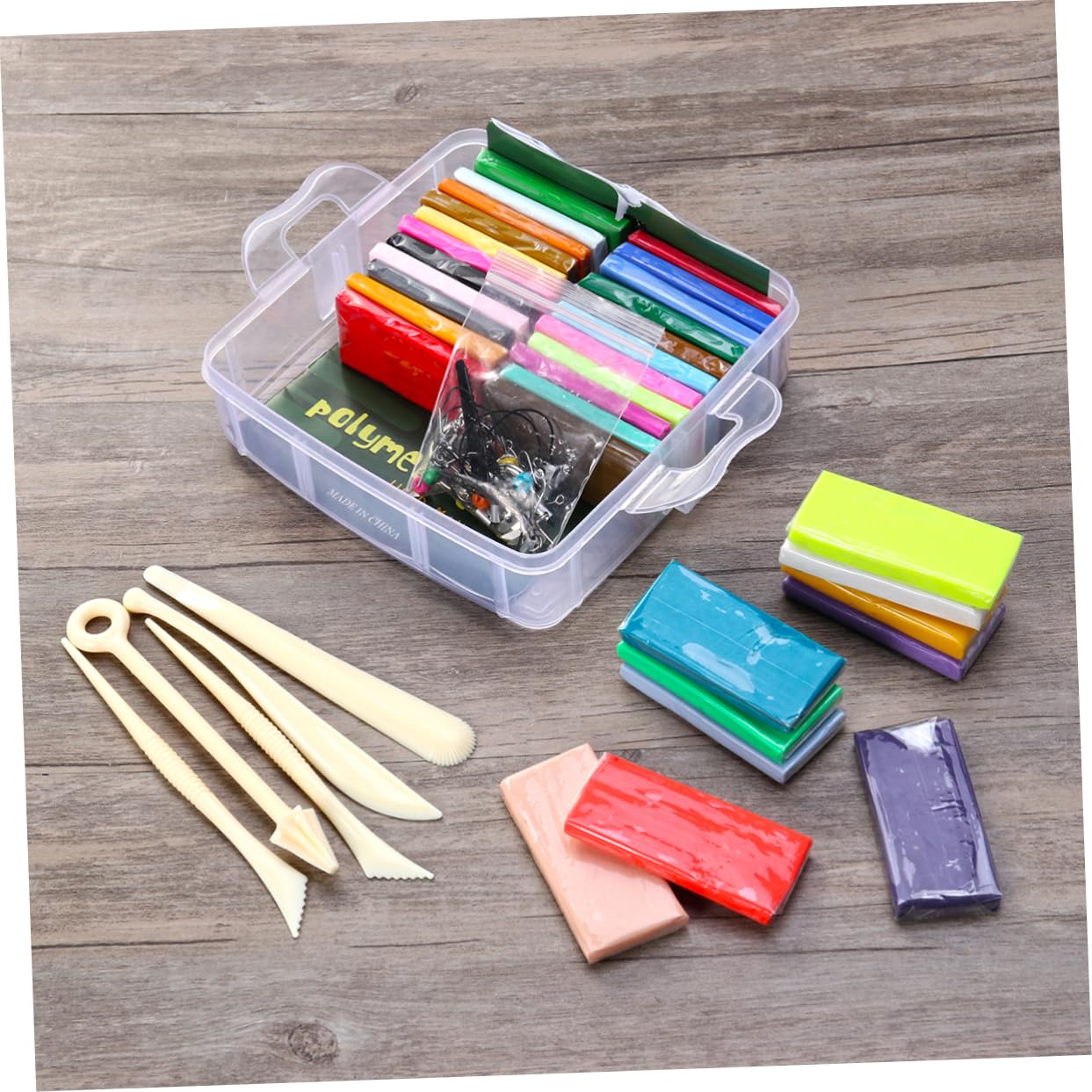 Operitacx Kit Creativo Argilla da Modellare 32 Colori e 20 Grammi, Set di Strumenti in Pvc per Bambini, Pasta da Modellare Morbida senza Cottura per Attività Manuali