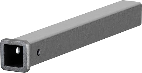CURT 49240 Tubo receptor de enganche de remolque de acero crudo soldado de 2 pulgadas x 24 pulgadas
