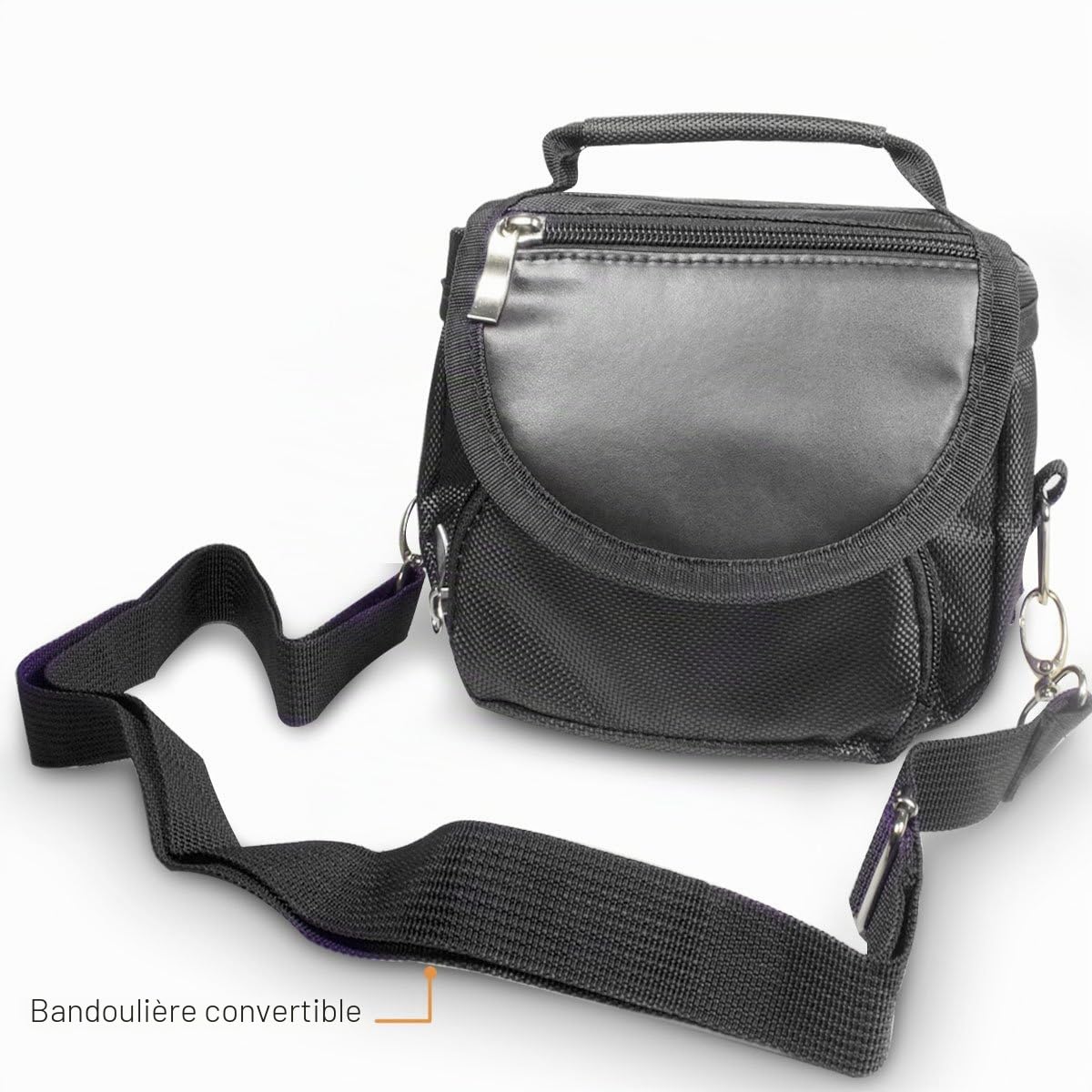 Orzly® Sac de voyage et de rangement pour Nintendo NES Classic Edition (nouvelle version 2016 de la console NES) – Compatible avec console + câble + 2 manettes – Comprend bandoulière + poignée de