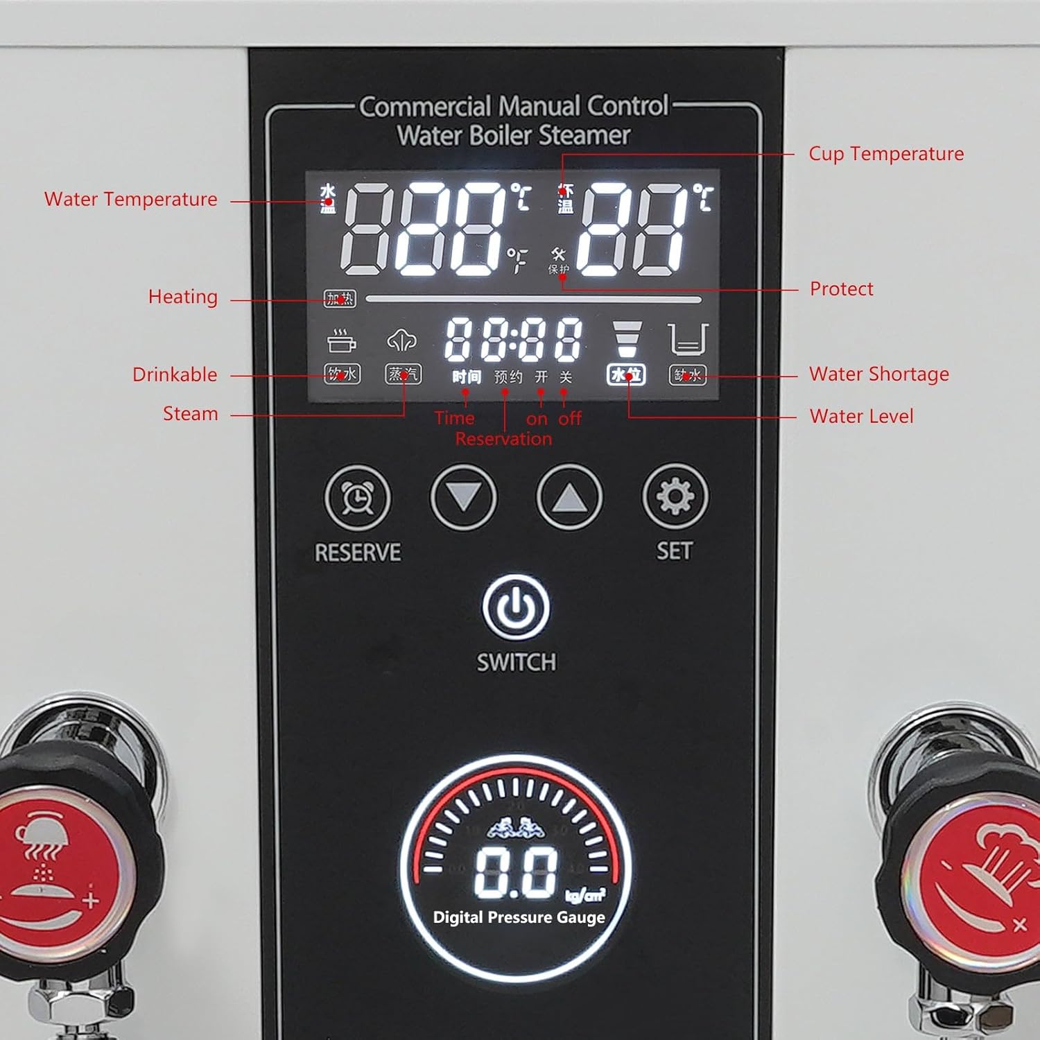 110V 12L Hot Water Machine Dispenser, Water Boiler - White