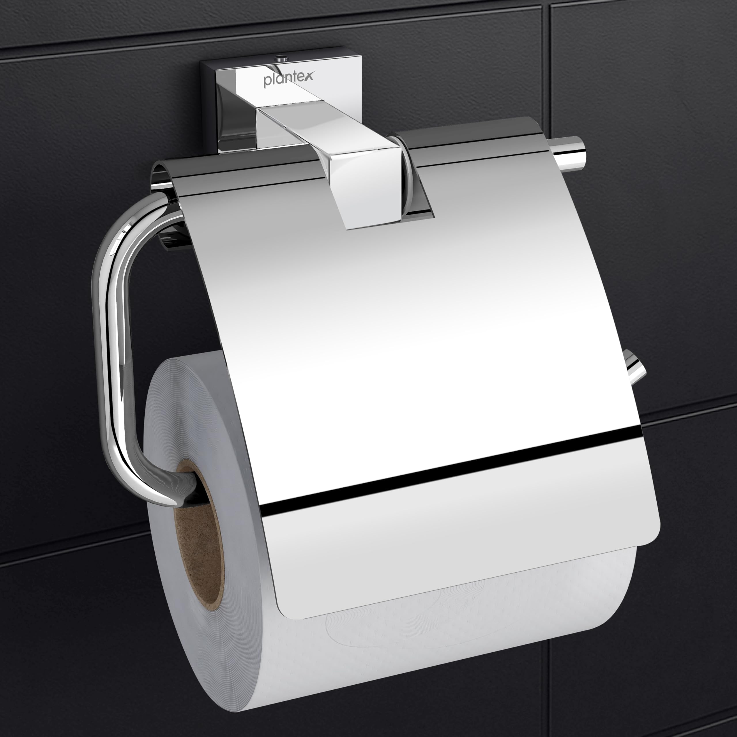 304 Grade Stainless Steel Tissue Paper Holder/Toilet Paper Roll Holder/Toilet Paper Holder for Bathroom Accessories - Splash (Chrome)