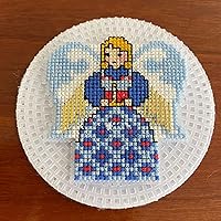 Vista 4 de 60 piezas de lona de plástico con costuras de plástico kit de hojas de lona de malla redonda 3 tamaños malla de lona redonda transparente