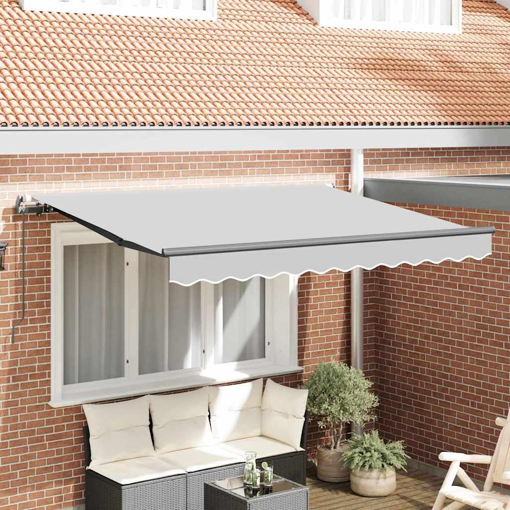 Markisenrahmen einziehbar 250 x 200 cm Metall, Markisengestell für Garten Terrasse Anthrazit