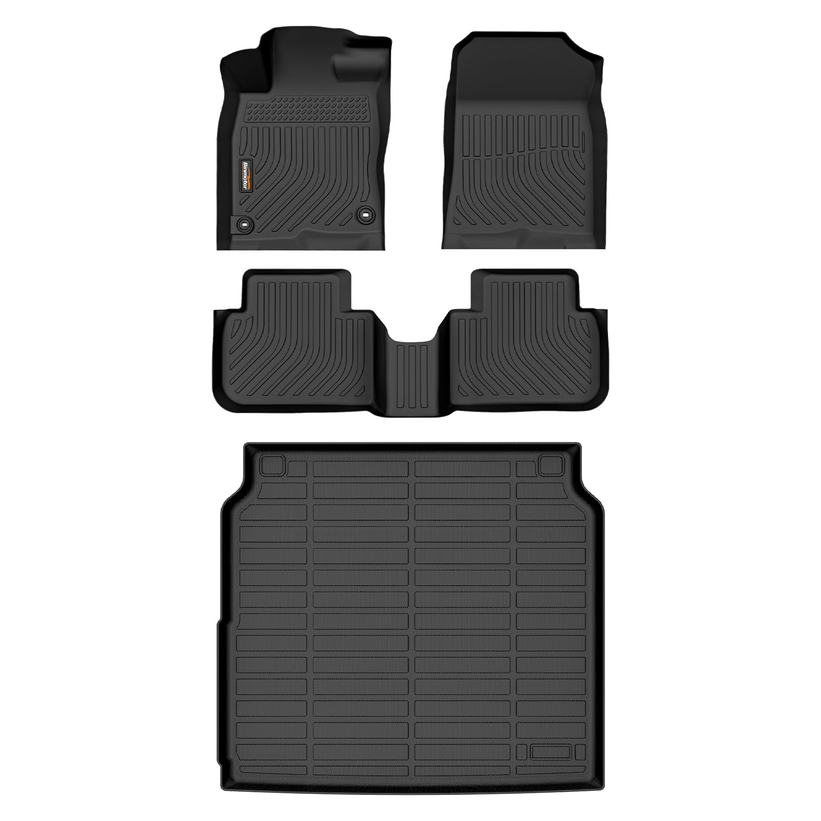 Binmotor-Floor Mats & Cargo Liner Set for 2023-2026 Acura Integra | A-Spec/Type S/Base/A-Spec w/Technology, All Weather Mats Cargo Trunk Mat Waterproof Mats for Acura Integra Accessories
