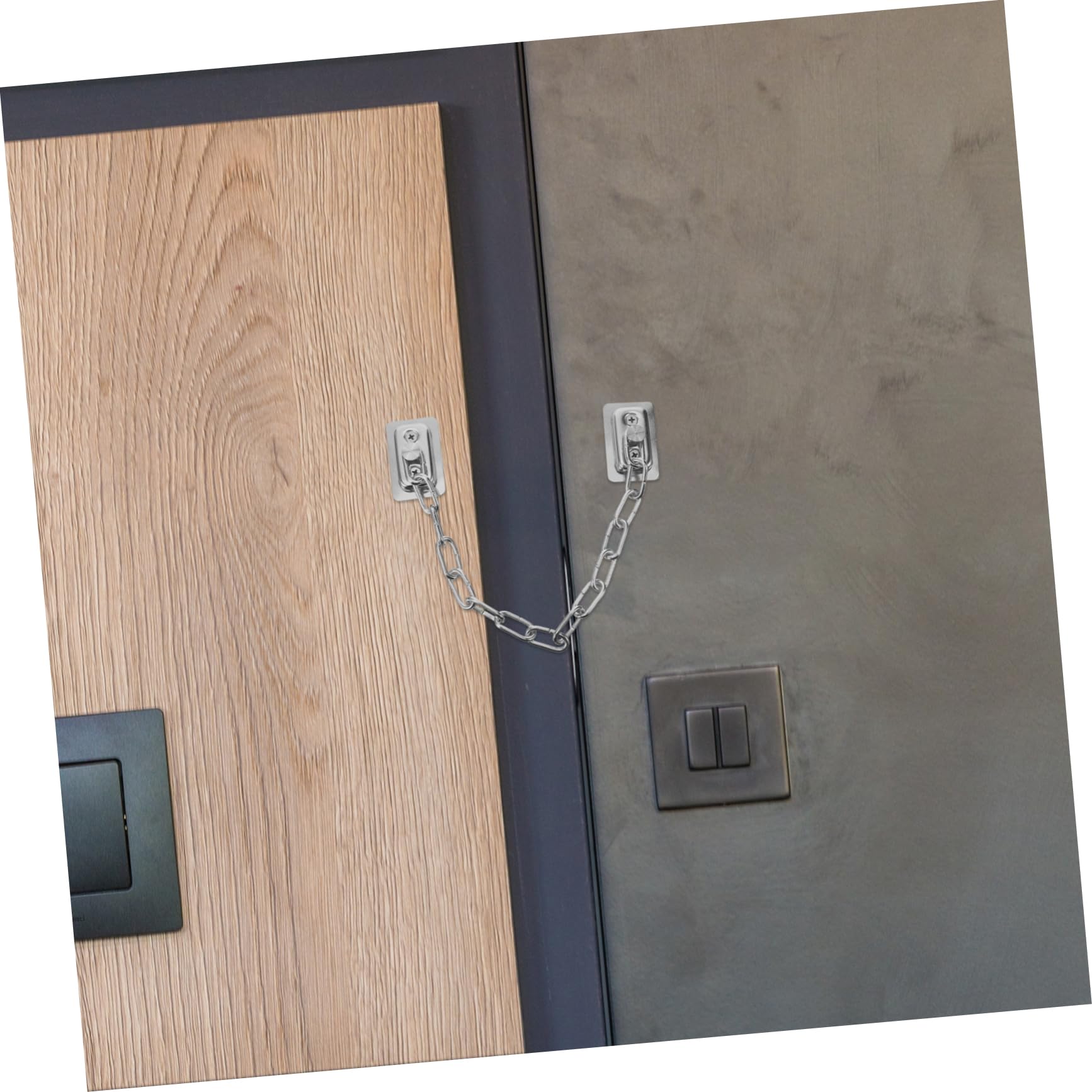Artibetter 5pièces Serrure De Fenêtre à Chaîne Acier Inoxydable Pour De Porte Système De Sécurité Antivol Pour Animaux Installation Facile Et Adaptée à Diverses Ouvertures