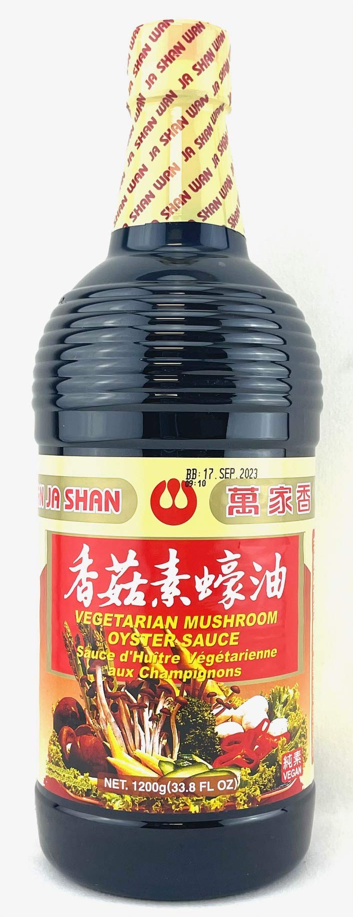 Buy Wan Ja Shan Vegetarian Mushroom Oyster Sauce, 33.8 fl. oz. VEGAN