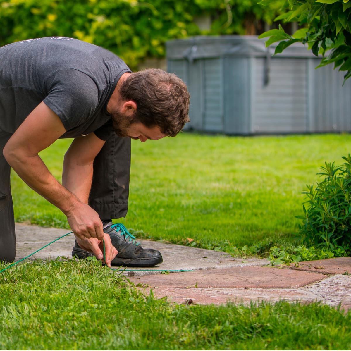Robotic Lawnmower Installation Kit, 800 Ft Boundary Wire, 400 Anchor Stakes, 5 Cable Connectors