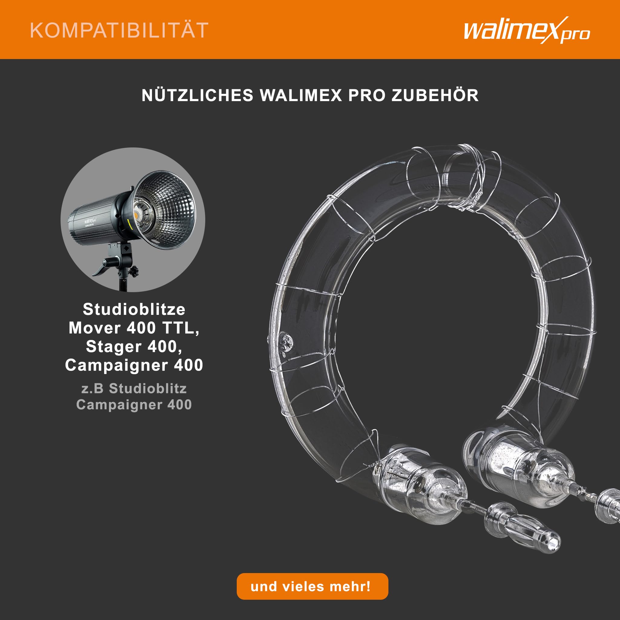 walimex Pro - Tubo flash di ricambio Mover 400