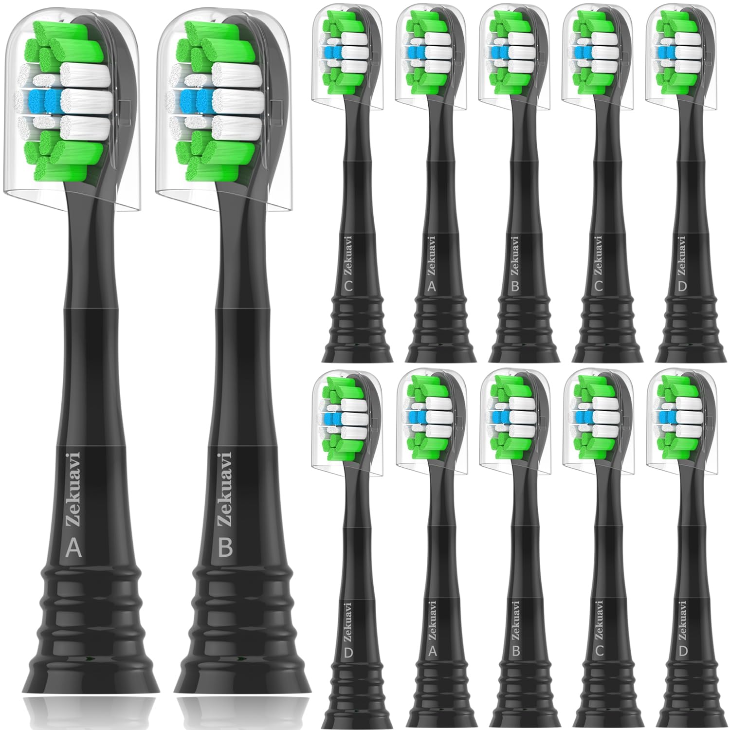 Wymienne głowice kompatybilne z elektryczną szczoteczką do zębów Phillips Sonicare, zamiennik szczoteczki do zębów, pasuje do Philips Sonicare Protective Expert Daily 4100 1100 5100 6100, 12