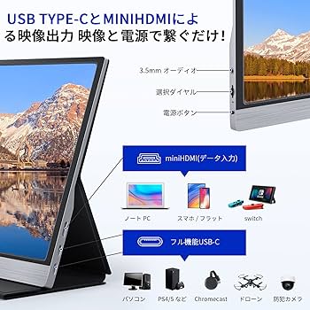 4K. モバイルモニター 15.6インチ (3840*2160) Amazon.co.jp: モバイルモニター 4K 15.6インチ モバイル