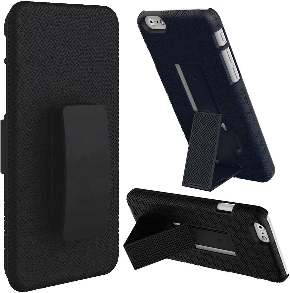 Baytek Cell Phone Light-Weight Protective Holster/Case with Kick Stand, Secure Grip and Belt Clip for Apple iPhone 6