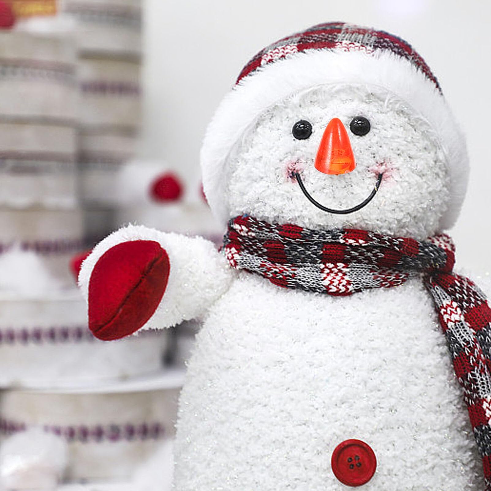 Mini Pot De Fleurs Père Noël Ou Bonhomme De Neige Décoration De Noël (1 Bonhomme De Neige