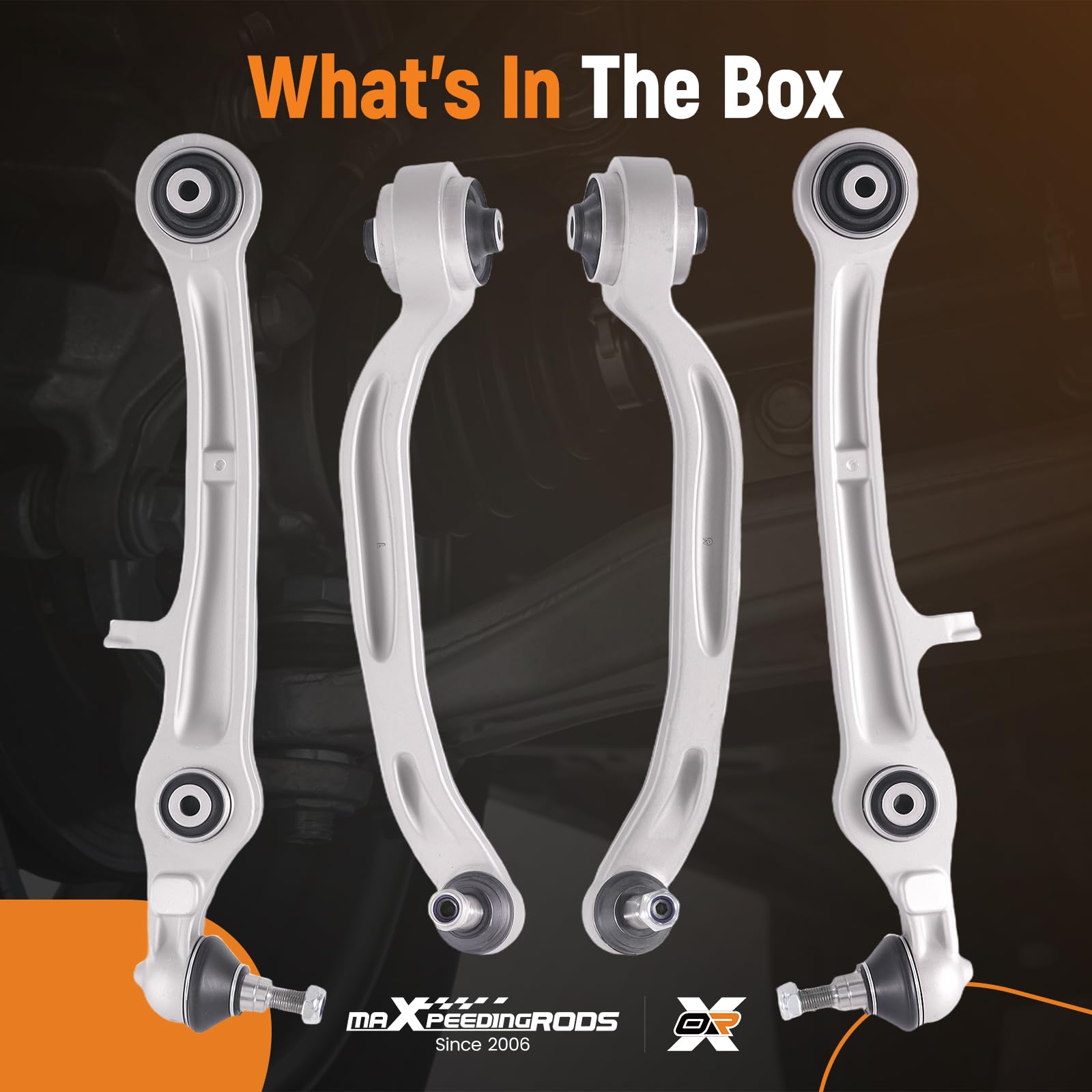 maXpeedingrods Juego de 4 brazos de suspensión para Audi A6 Allroad Avant 4 F