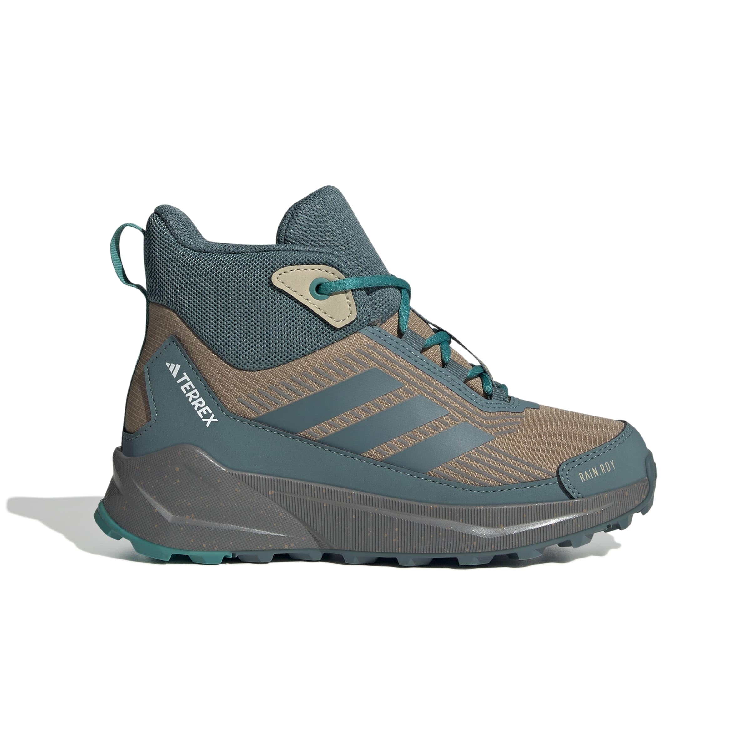 adidas Uniseks - dzieci Terrex Trailmaker 2 Mid RAIN.RDY Hiking Shoes Kids, Cardboard/Preloved Teal/Pure Teal, 38 EU