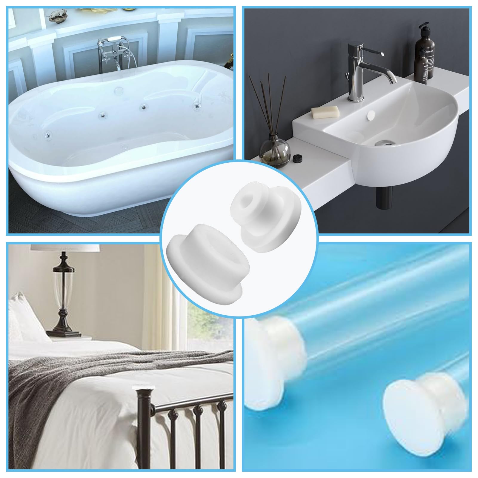 Bathtub Jet Covers - 24 Silicone Plugs -6