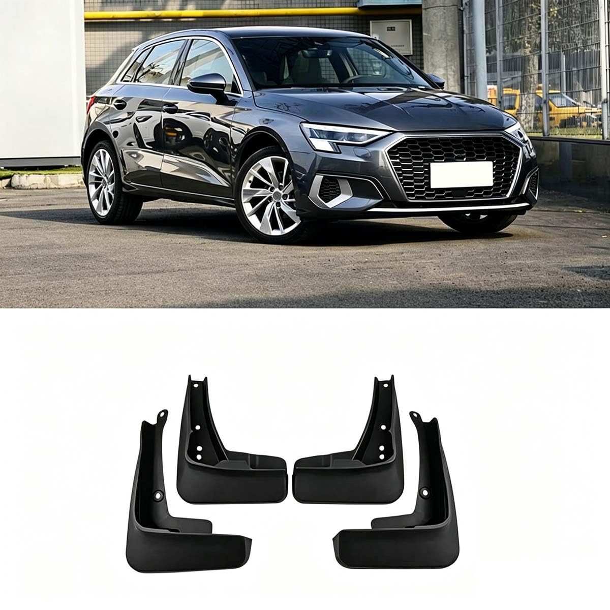 Garde-Boue Voiture pour Audi A3 Regular Hatchback 2021-2025 idéal pour trajets sous la pluie