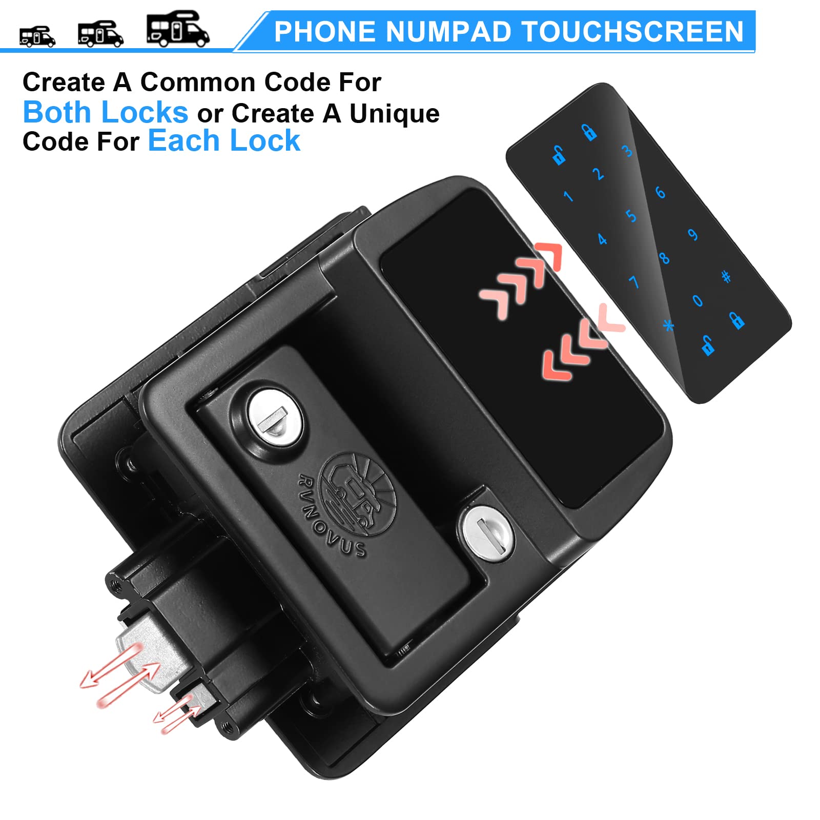 キャンピングカー　エントランスドアロック　キーレス キャンピングカー エントランスドアロック キーレス Amazon.co