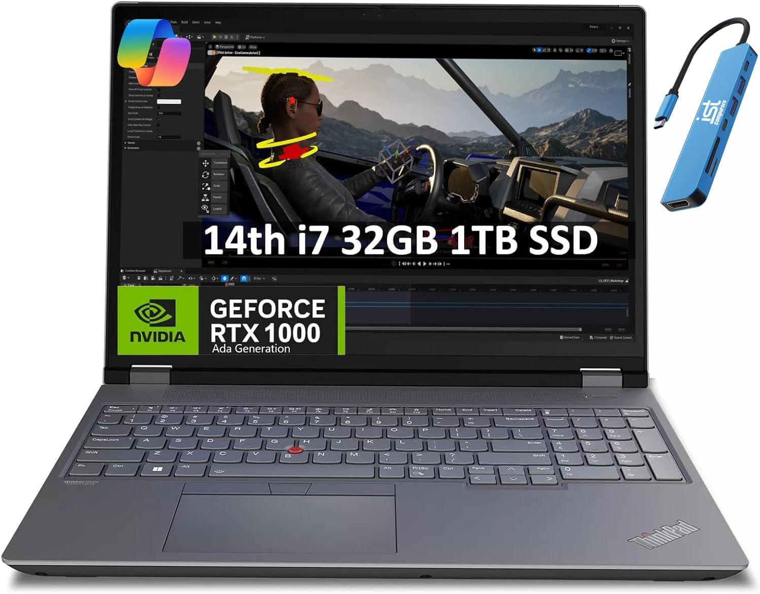 Lenovo ThinkPad P16 Gen 2 Mobile Workstation (16″ FHD+ 100% sRGB, Intel Core i7-…