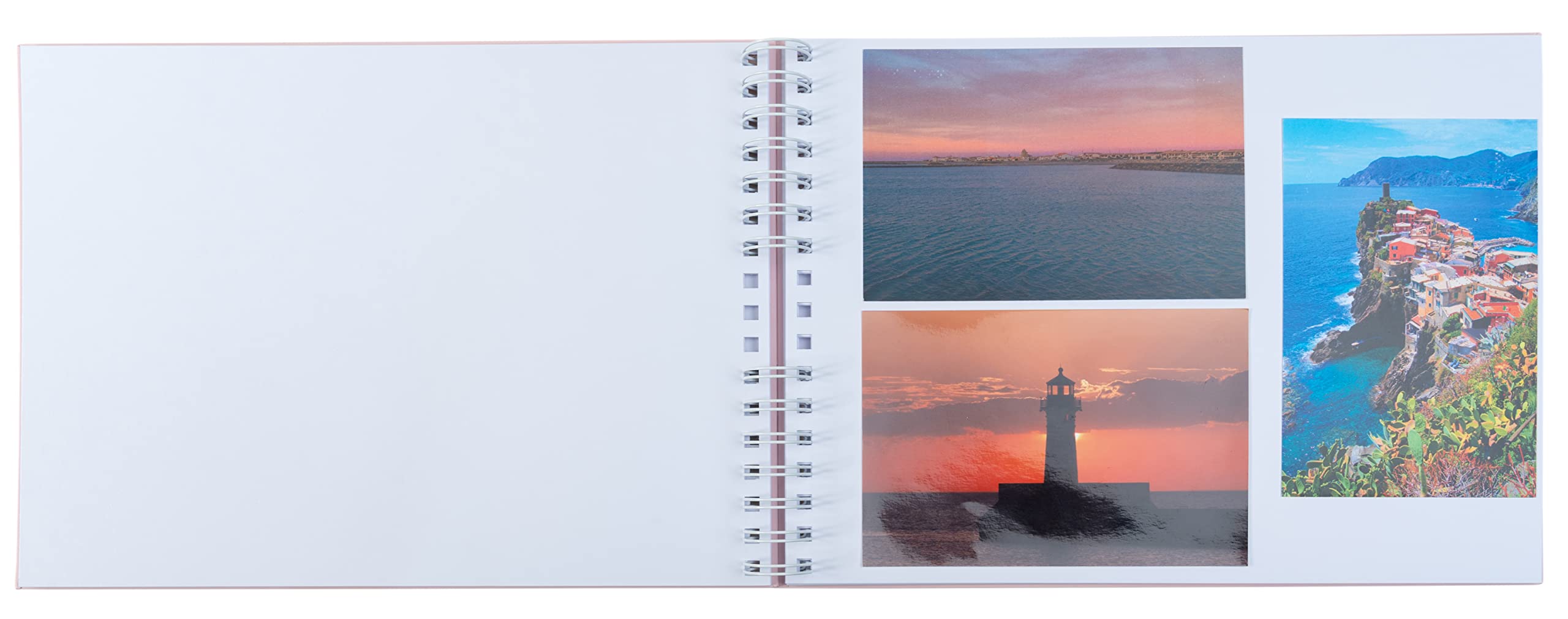 EXACOMPTA - Ref. no. 16166E – spiral binding photo album – 150 photos – 50 white pages – format 32 x
