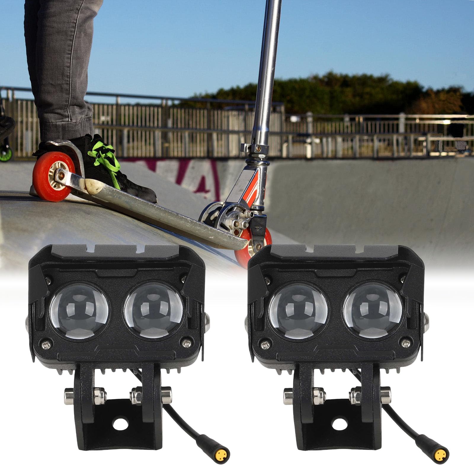 CHENZILIN High Brightness LEDs Headlight Nighttimes Safe Cycling Scooters Front Light Cycling Accessories