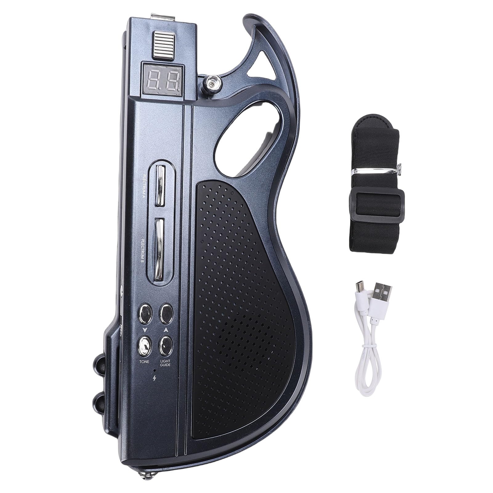 MAVIS LAVEN Kids Stringless Smart Guitar, Electric Musical Instrument with LED Lights and Rechargeable Battery, for Boys Girls Age 3 and Up (Black) — view 7